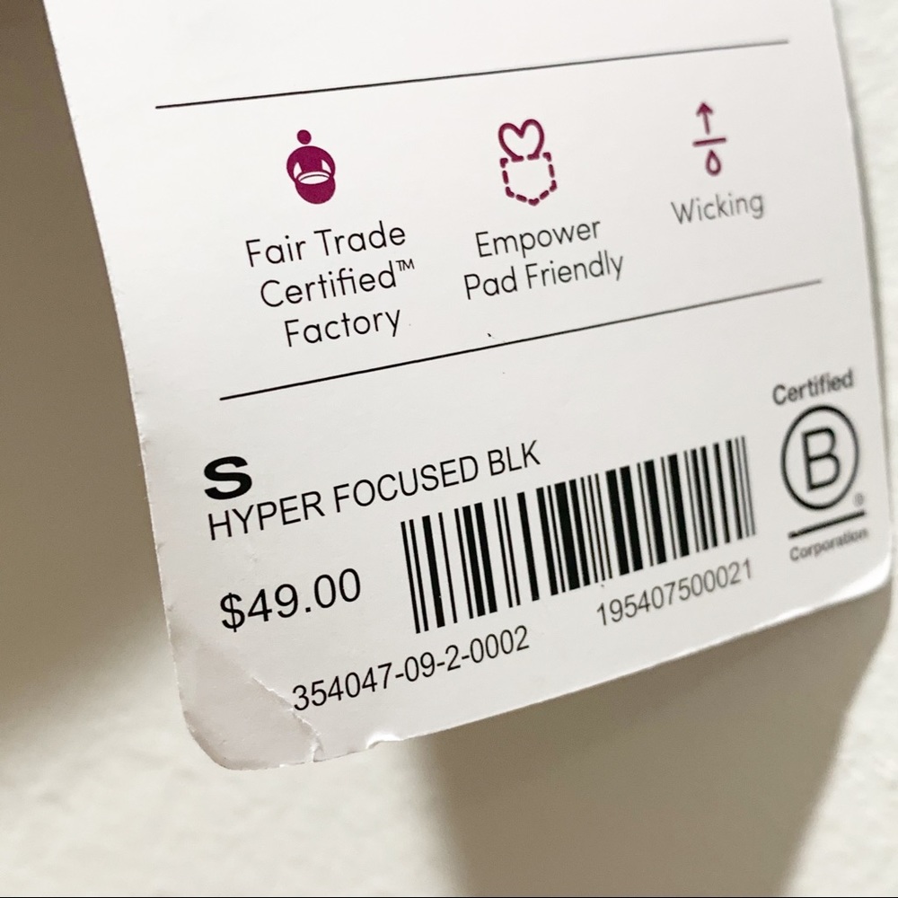 ATHLETA HYPER FOCUSED Bra Black - Picture 8 of 9